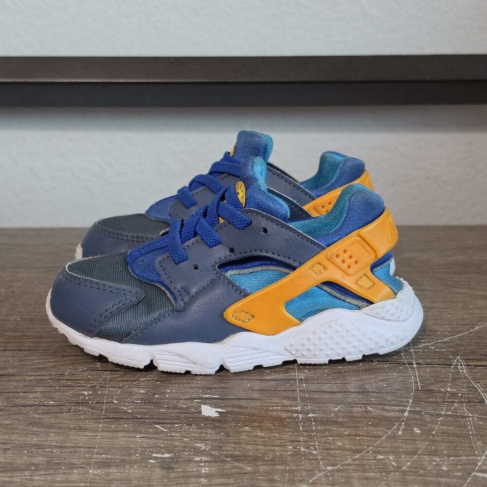 Nike Huarache Run (704950-422) Youth Shoes Sneakers Size 9C Blue